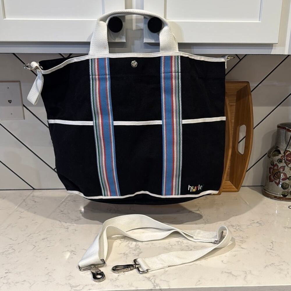 Hurley multi purpose tote with crossbody trap pickleball ready beach workout